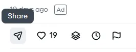 Click the share button on Vimeo to reveal the video URL for downloading