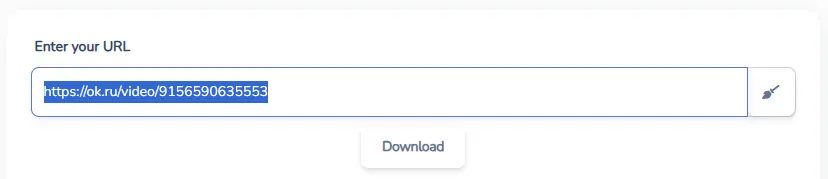 Paste video link into downloader